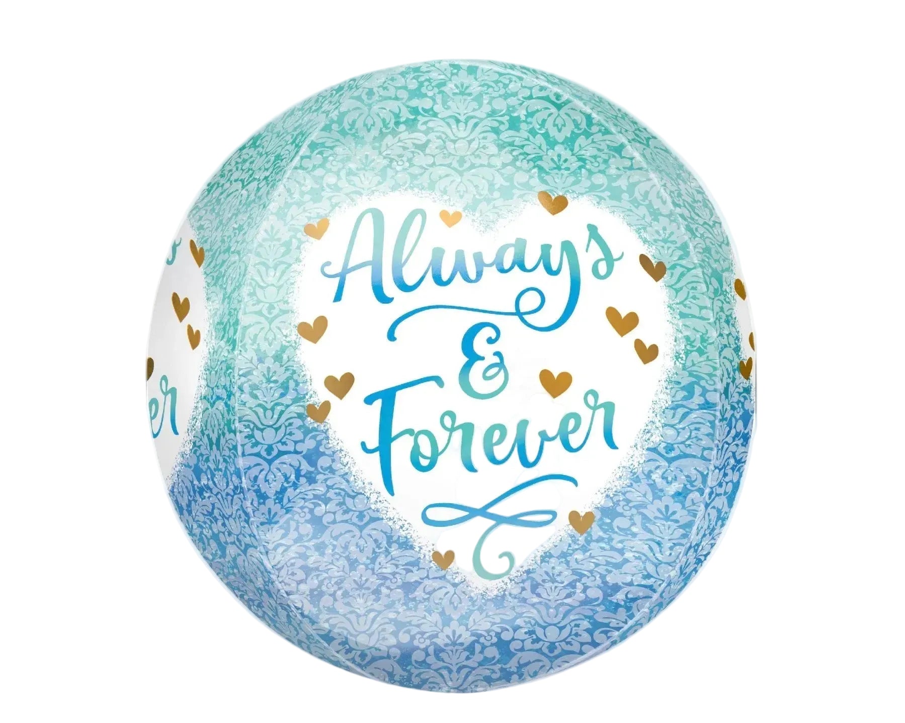 Anagram 15" Always Forever Damask Balloon Orbz